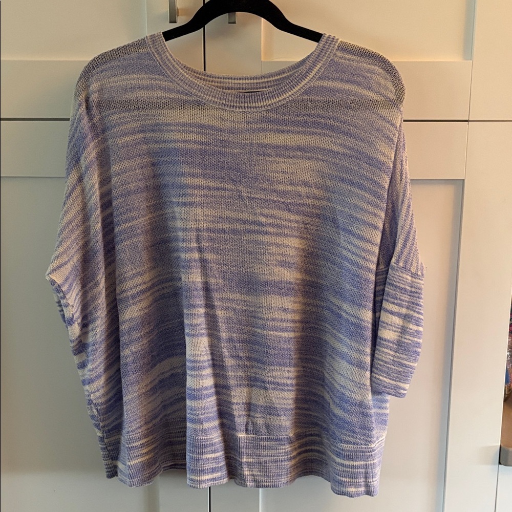 Splendid Lavender and Cream Knit Sweater